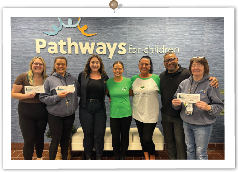 Gloucester office presents donation to Pathways for Children