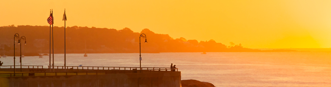 Swamscott shore sunset