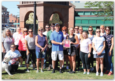 Group of Bank employees at fundraiser walk