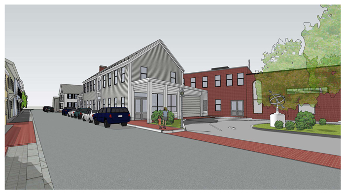 view of addition from prospect street entrance