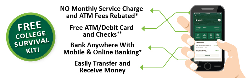 collegiate checking benefits